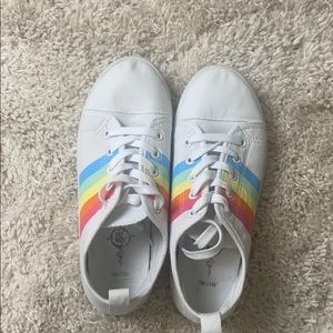 Rainbow tennis shoes